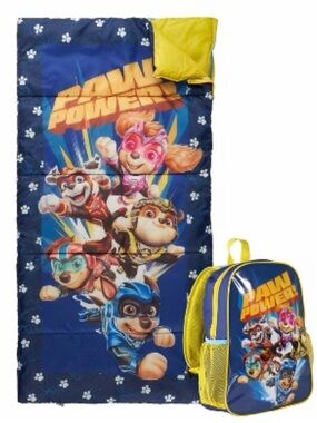 Paw Patrol Backpack + Sleeping Bag Set